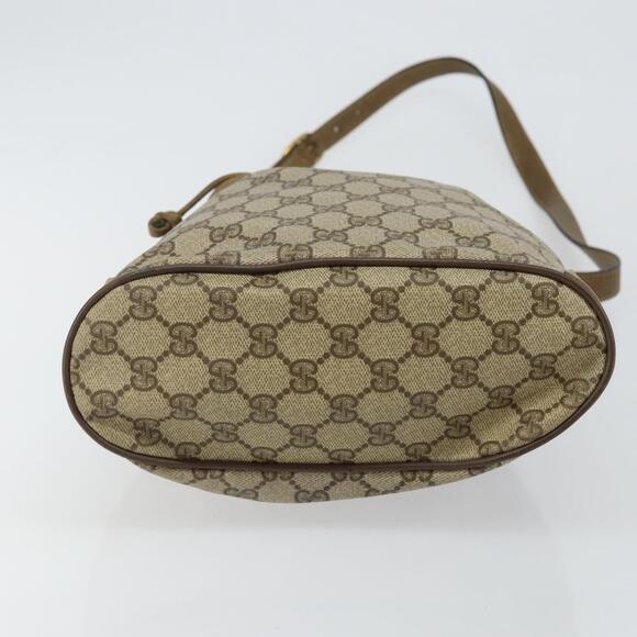 GUCCI GG Supreme Web Sherry Line Shoulder Bag PVC Beige 14 02 034 Auth 143349 - Picture 5 of 16